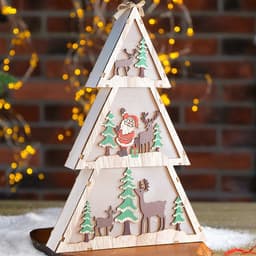 Декор новогодний с подсветкой «Ёлочка», 4.4×20×29 см