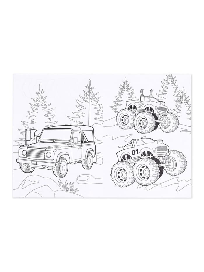 Раскраска для мальчиков «На виражах», А4