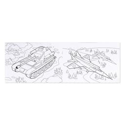 Раскраска для мальчиков «Военная техника», 16 стр., А4