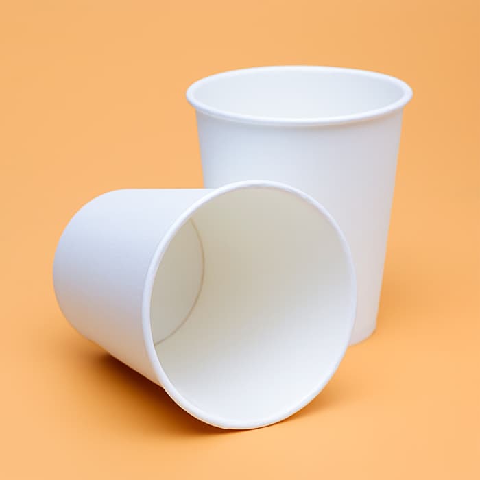 Стакан одноразовый бумажный, белый, 250 мл, 80 мм
