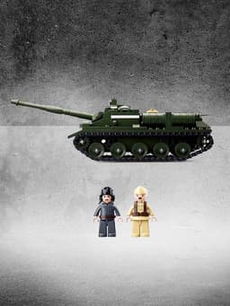 Конструктор Армия ВОВ Sluban «Танк ПТ-САУ 100», 338 деталей