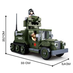 Конструктор Армия ВОВ Sluban «Боевой грузовик», 243 детали