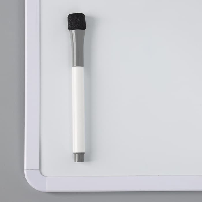 Маркер для доски, узел 1.0 мм, ширина линии 2.0 мм, с магнитом, с губкой, водный, чёрный