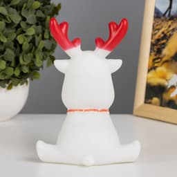 Фигурка световая RISALUX «Олененок с рожками», LED-ночник, 1 Вт, белый, 10.5×8×14 см