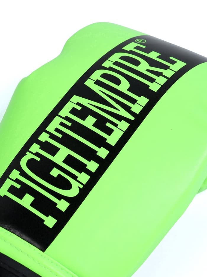 Перчатки боксёрские FIGHT EMPIRE, размер 14 oz, салатовые
