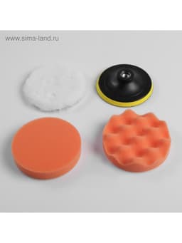 Круг для полировки TORSO, 125 мм, набор 4 предметов
