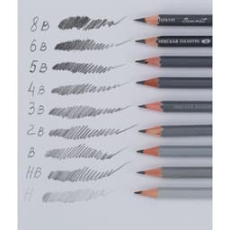 Набор карандашей чернографитных ЗХК «Сонет», 12 штук, разной твёрдости, шестигранные, деревянные