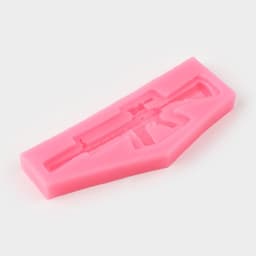 Молд для заливки «Автомат», силикон, 13.2×5.3 см, розовый