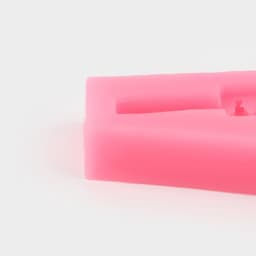 Молд для заливки «Автомат», силикон, 13.2×5.3 см, розовый
