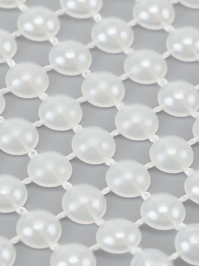 Лента с имитацией жемчуга, 4 см, 9±1 м, белая