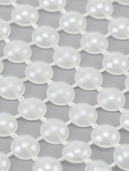 Лента с имитацией жемчуга, 4 см, 9±1 м, белая