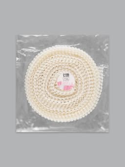 Лента с имитацией жемчуга, 4 см, 9±1 м, белая