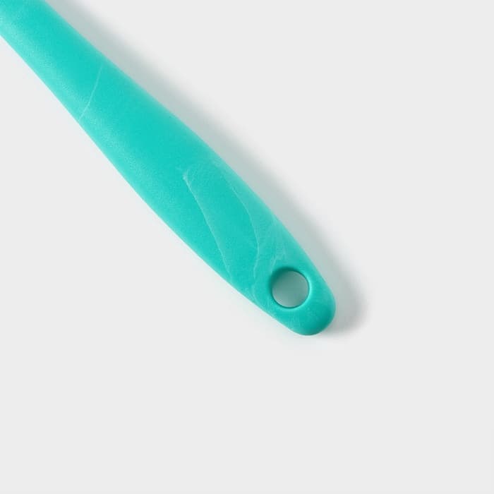 Лопатка с прорезями Доляна «Парус», 20 см, цвет бирюзовый