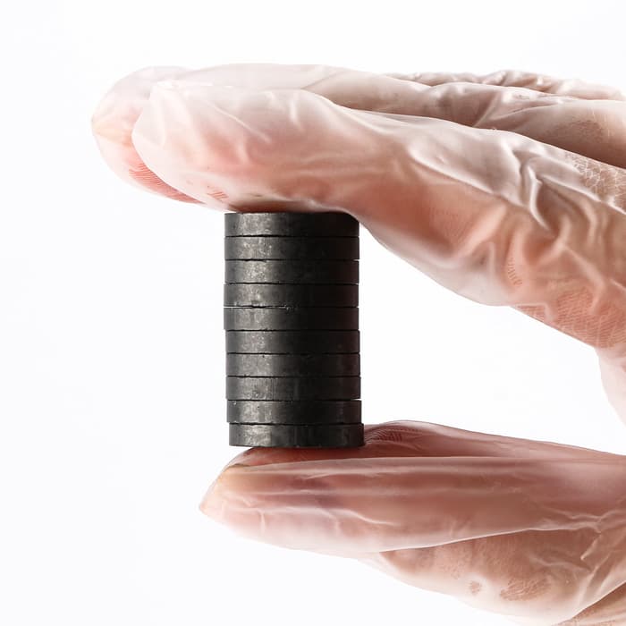 Магнит технический «Круг» набор 10 шт., размер 1 шт. — 1.8×1.8×0.3 см