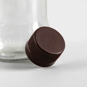 Пробка пластиковая одноразовая двухкомпонентная, 28 мм на: 0.5 л, 1 л, 1.5 л, 2 л, 3 л, коричневая