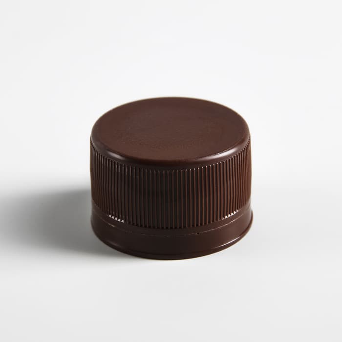 Пробка пластиковая одноразовая двухкомпонентная, 28 мм на: 0.5 л, 1 л, 1.5 л, 2 л, 3 л, коричневая