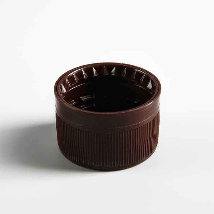 Пробка пластиковая одноразовая двухкомпонентная, 28 мм на: 0.5 л, 1 л, 1.5 л, 2 л, 3 л, коричневая