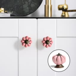 Ручка-кнопка PEONY Ceramics 001, керамическая, пудровая