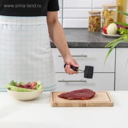 Молоток для мяса Доляна «Квадрат», 25 см, чёрный