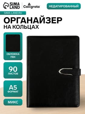 Ежедневник-органайзер Calligrata, А5, 90 листов, МИКС