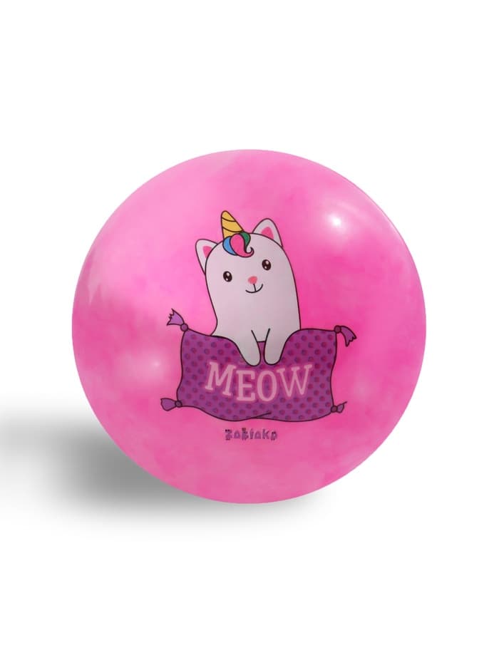 Мяч детский MEOW, d=22 см, розовый