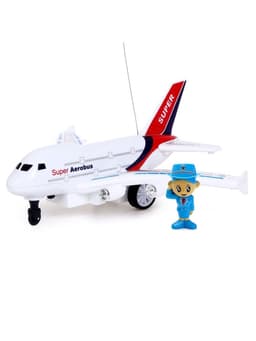 Самолёт радиоуправляемый «Авиалиния», работает от батареек, МИКС