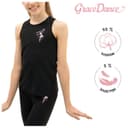 Майка-борцовка для гимнастики и танцев Grace Dance, р. 38, цвет чёрный