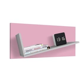 Полка Polini kids Mirum 5Y 800, серый-розовая