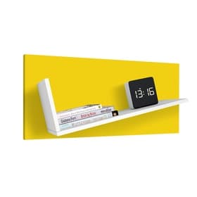 Полка Polini kids Mirum 5Y 800, белый-жёлтая