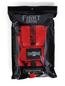 Перчатки боксёрские детские FIGHT EMPIRE, красные, размер 10 oz
