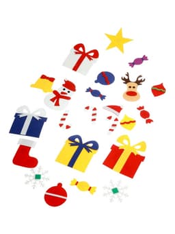 Игра из фетра «Ёлочка», украшения на липучках, размер 95×70 см