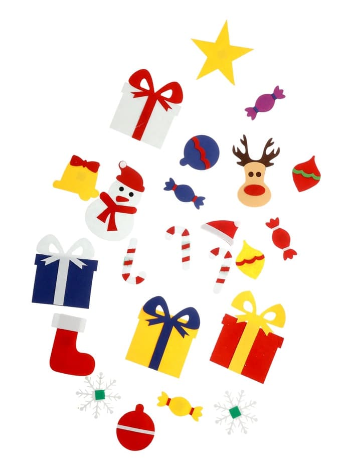 Игра из фетра «Ёлочка», украшения на липучках, размер 95×70 см