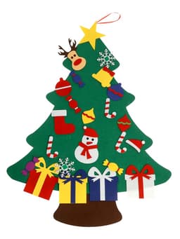 Игра из фетра «Ёлочка», украшения на липучках, размер 95×70 см