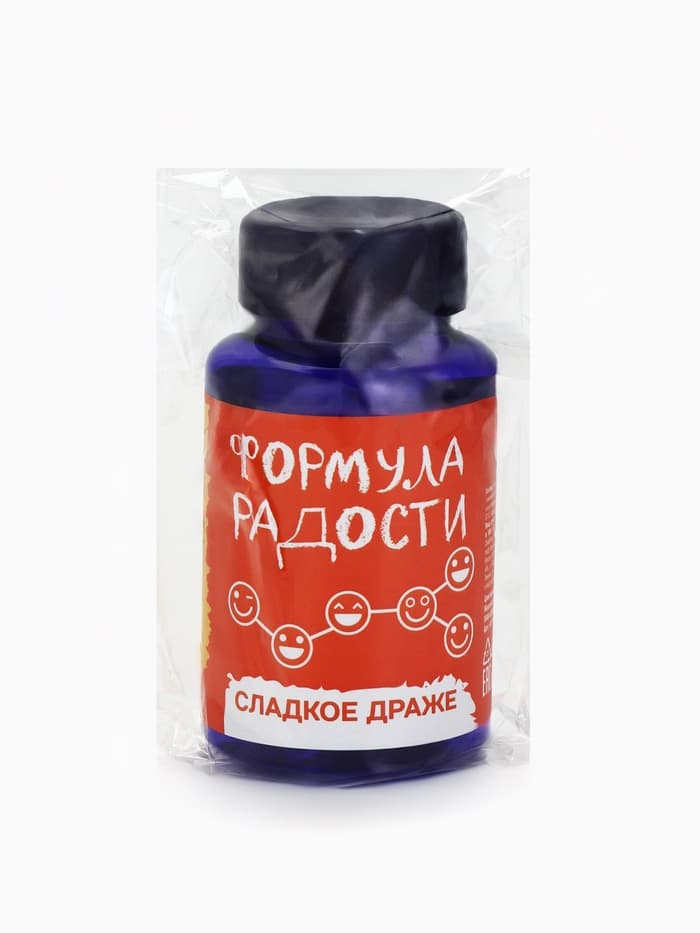 Конфеты драже в банке «Формула радости», 50 г