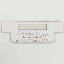 Коробочка для макарун новогодняя «Снежинки», 18×5.5×5.5 см