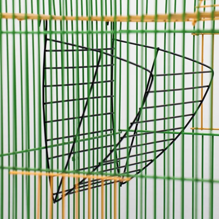 Кормушка для сена, 17×14×16 см, металл, чёрная