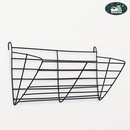 Кормушка для сена, 28×12×10.3 см, металл, чёрная