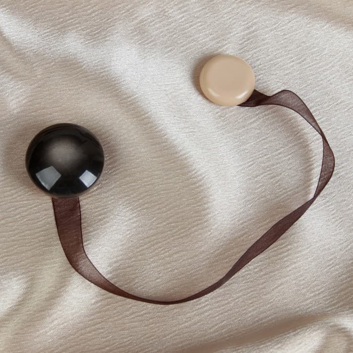 Подхват для штор, d=4 см, коричневый