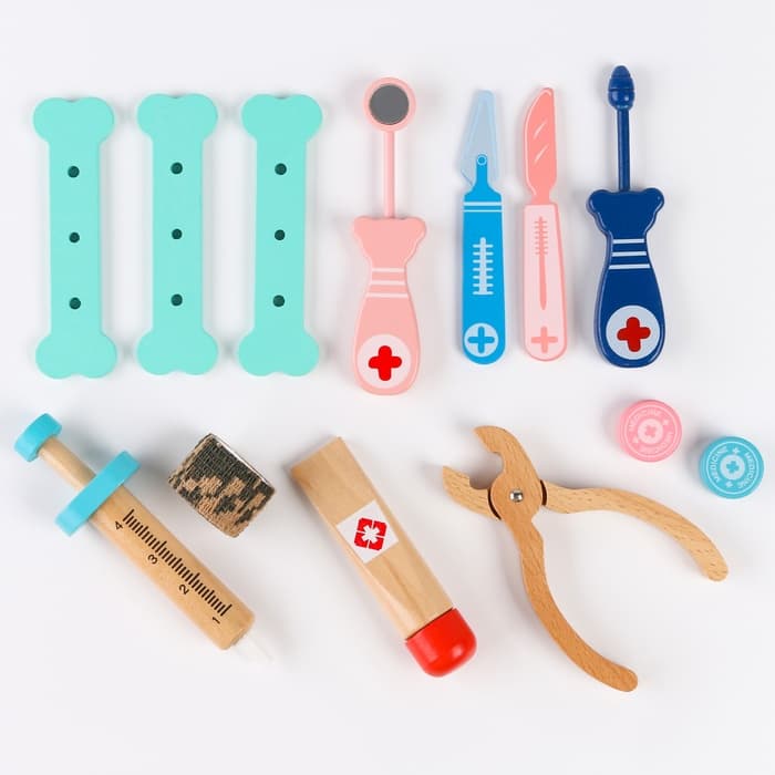 Игровой набор «Играем в доктора» мягкий кейс 22×15×14 см