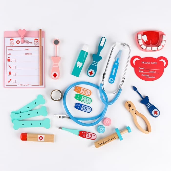 Игровой набор «Играем в доктора» мягкий кейс 22×15×14 см