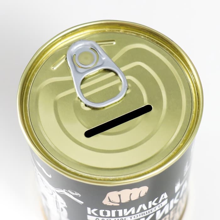 Копилка для денег «Банка. Для настоящего мужика», металл, 7.3×9.5 см