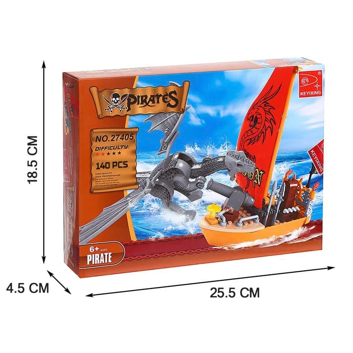 Конструктор «Сражение с драконом», 140 деталей