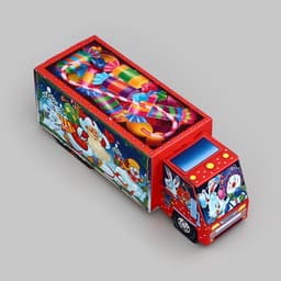 Подарочная новогодняя коробка «Сладкоежка», фура, 26×8.7×8.3 см