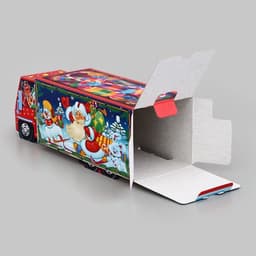 Подарочная новогодняя коробка «Сладкоежка», фура, 26×8.7×8.3 см