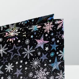 Пакет подарочный голографический новогодний «Волшебного Нового года», M 26×30×9 см