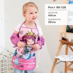 Фартук детский с нарукавниками «Этель» Mermaid, 49×39 см