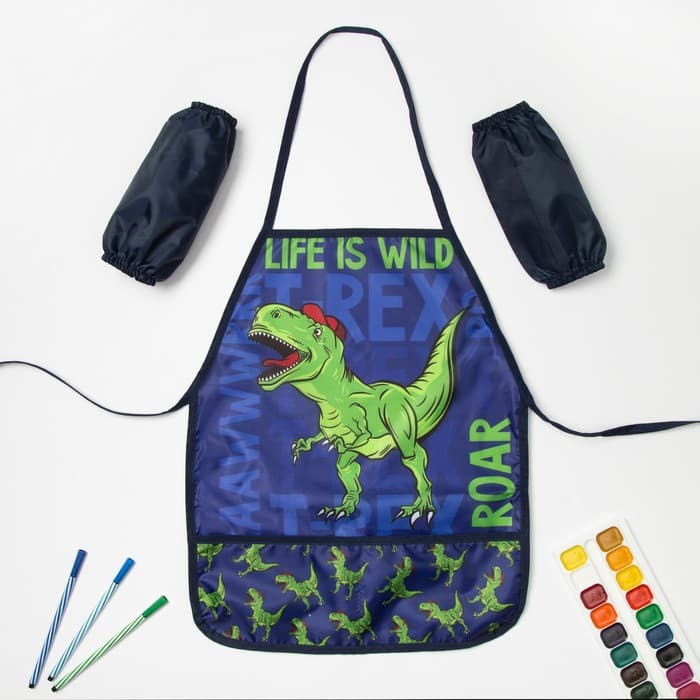 Фартук детский с нарукавниками «Этель» Dino, 49×39 см