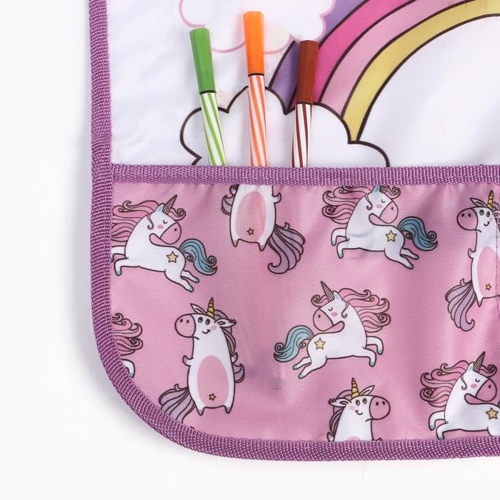 Фартук детский с нарукавниками «Этель. Единорог», 49×39 см