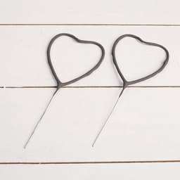 Бенгальские огни золотые «Сердечко» фигурные, 2 шт., 17 см, горение 30 сек.