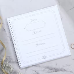 Книга пожеланий на свадьбу «Белая с кристаллами»